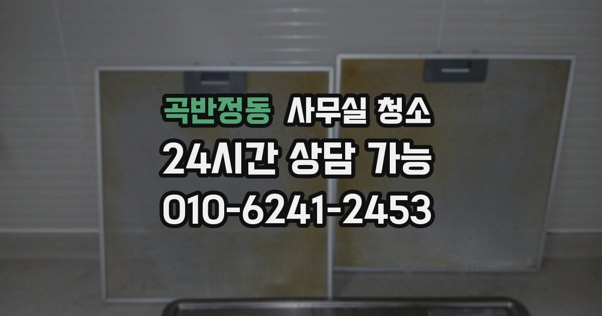 곡반정동 사무실 청소