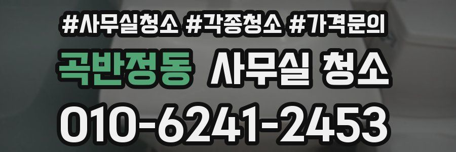 곡반정동 사무실 청소