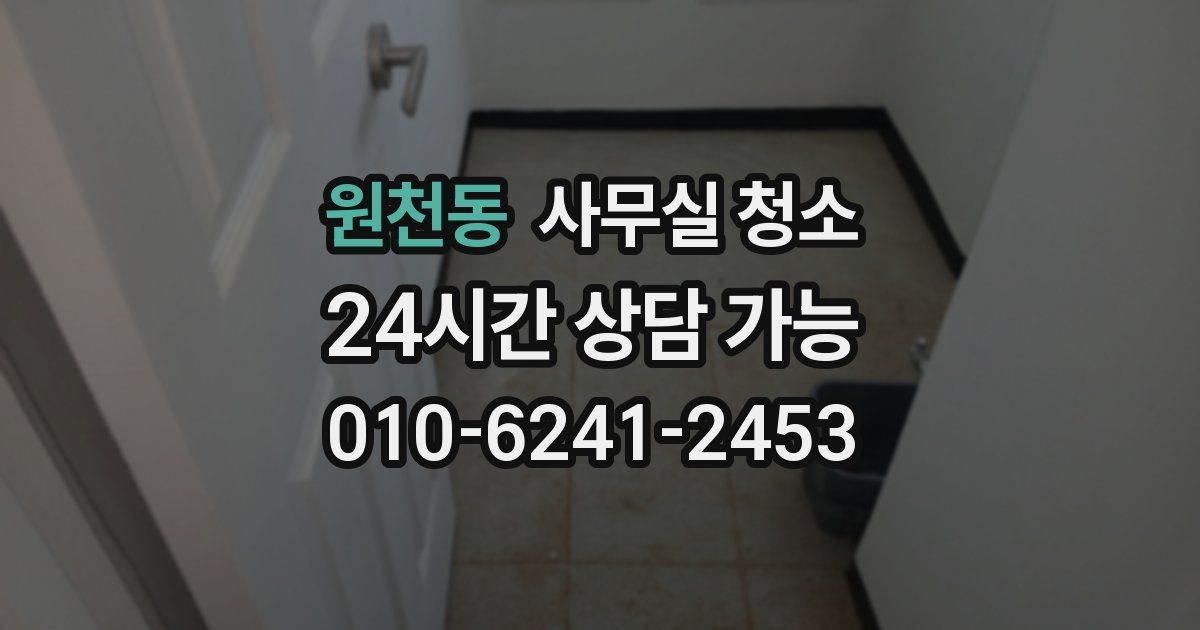 원천동 사무실 청소