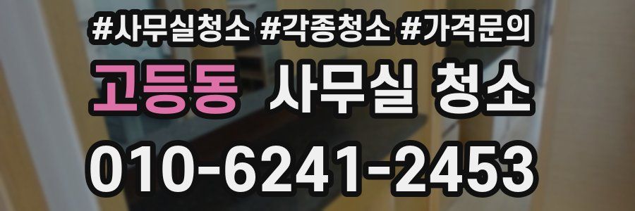 고등동 사무실 청소