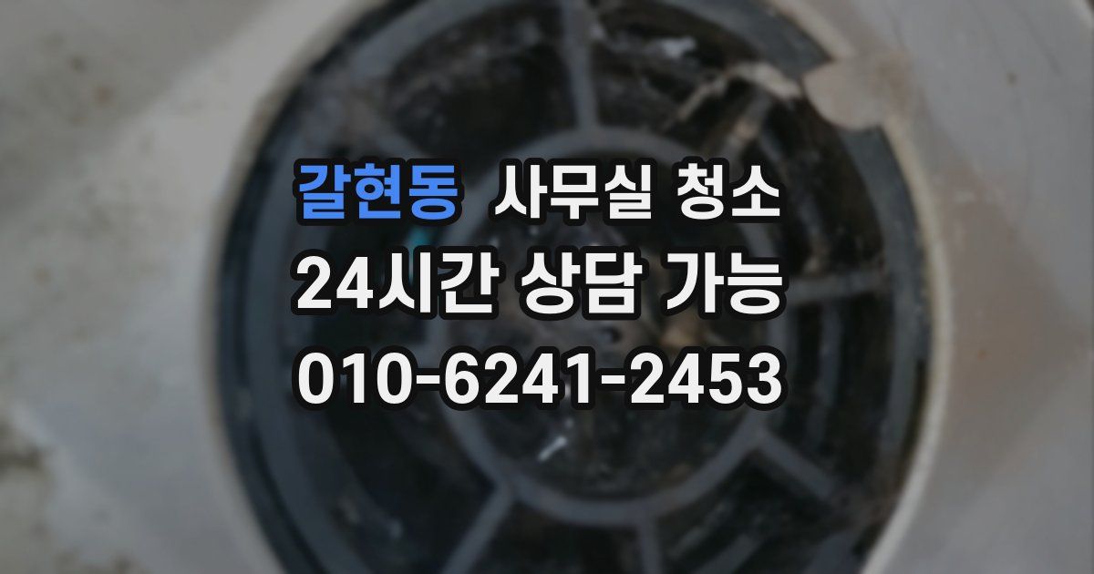 갈현동 사무실 청소