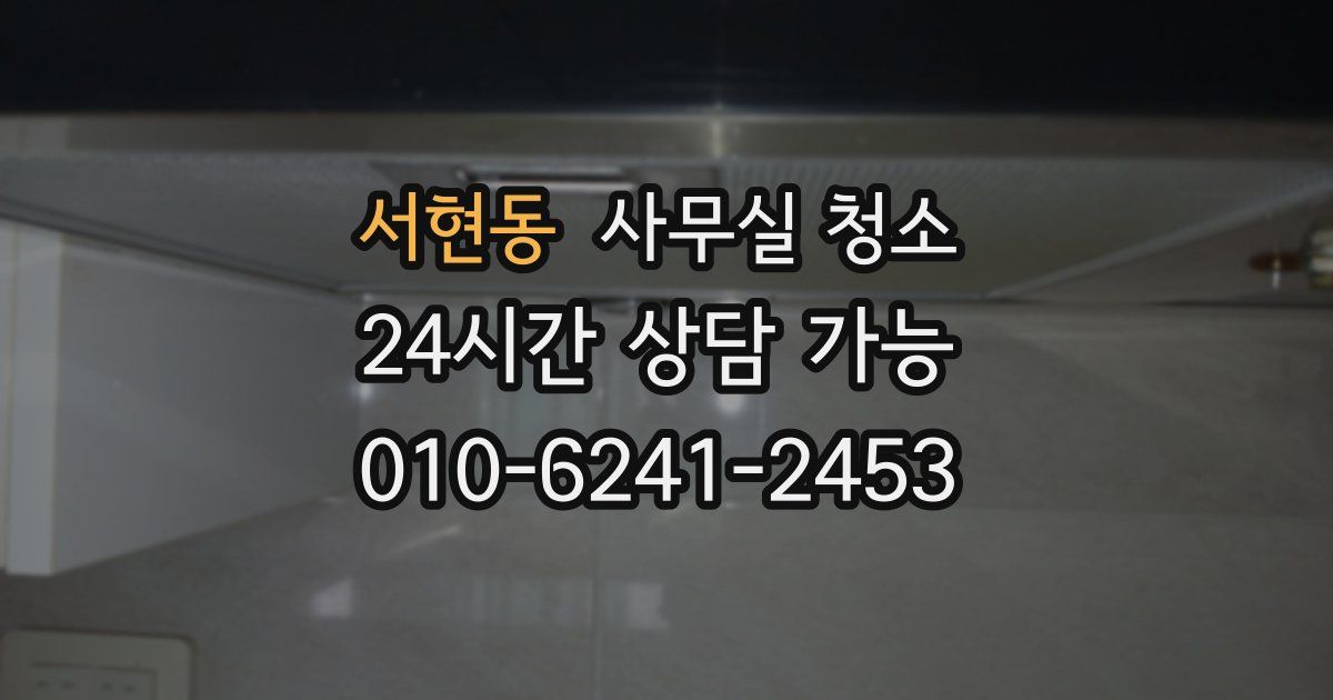 서현동 사무실 청소