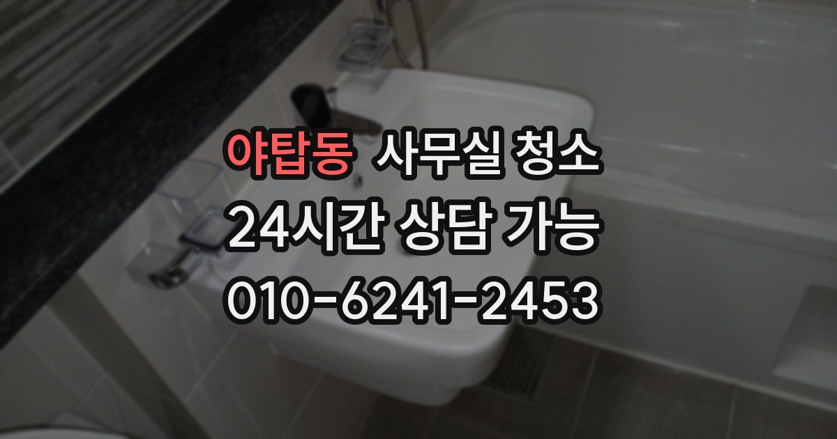 야탑동 사무실 청소