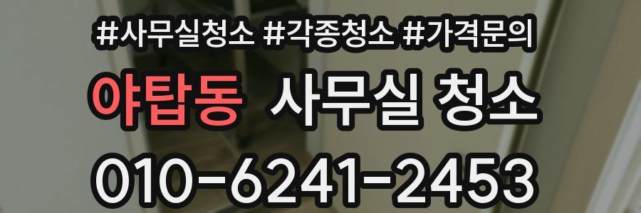 야탑동 사무실 청소