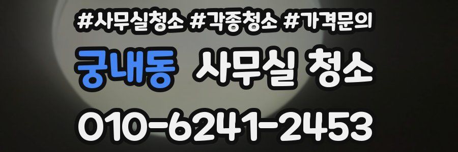 궁내동 사무실 청소