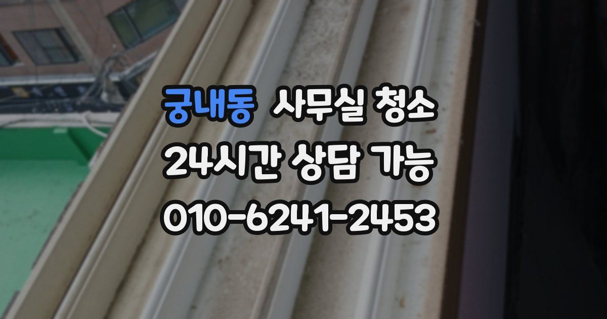 궁내동 사무실 청소