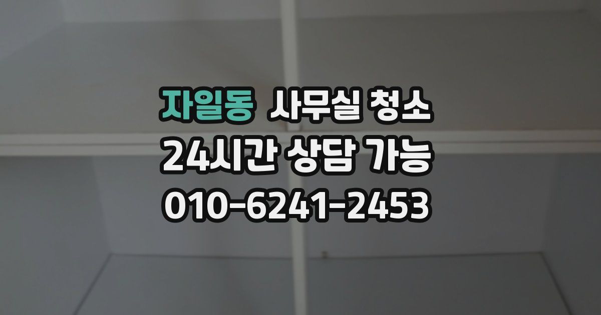 자일동 사무실 청소