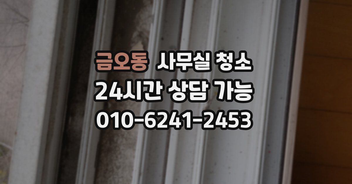 금오동 사무실 청소