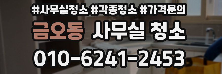 금오동 사무실 청소