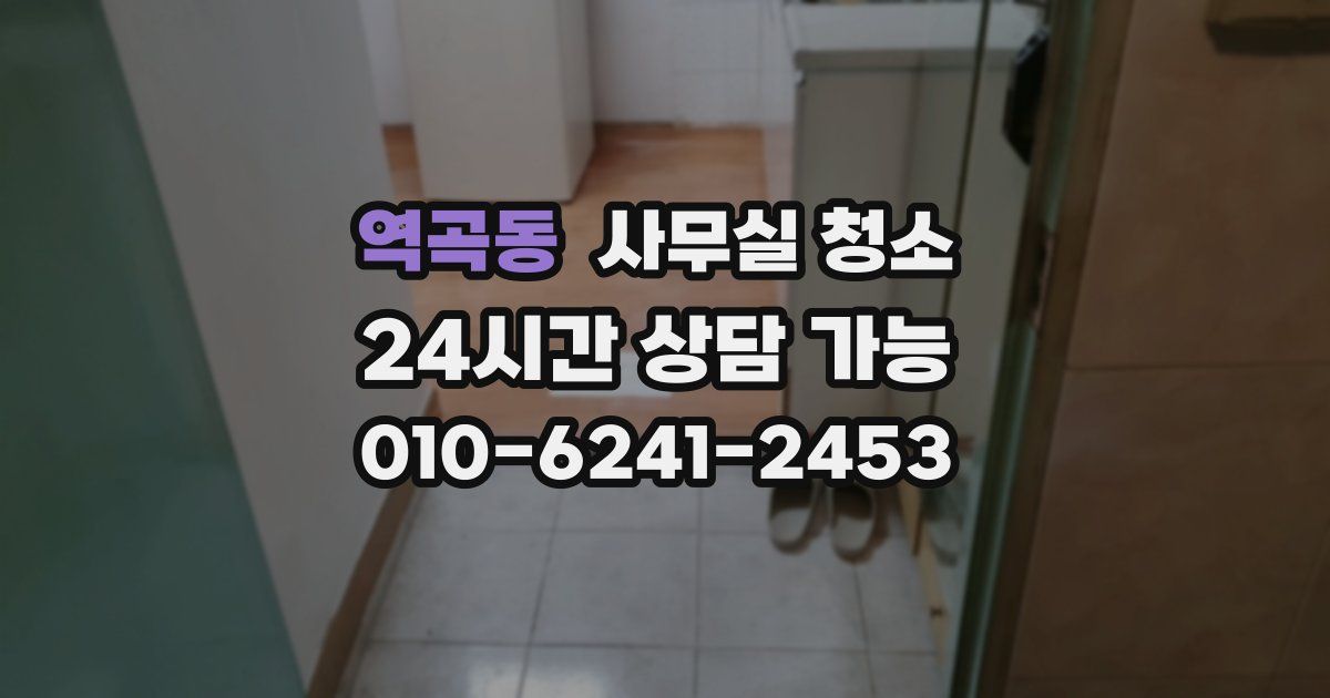 역곡동 사무실 청소