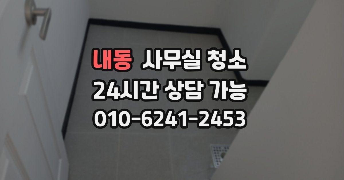 내동 사무실 청소