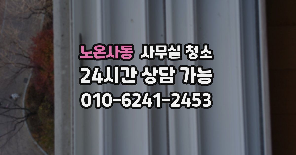 노온사동 사무실 청소