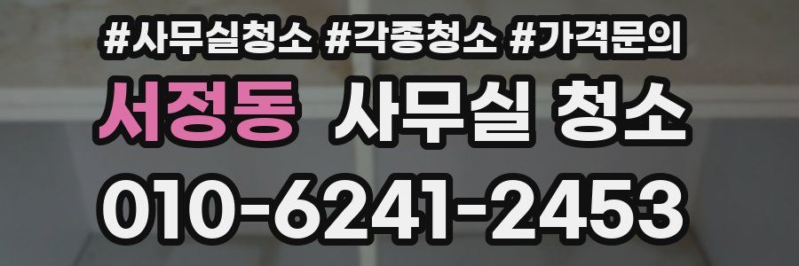 서정동 사무실 청소