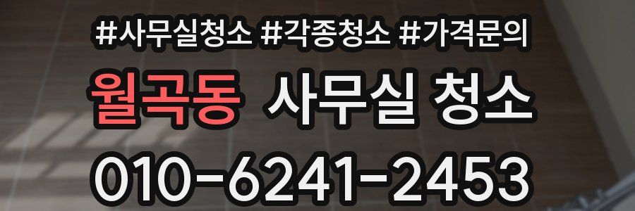 월곡동 사무실 청소