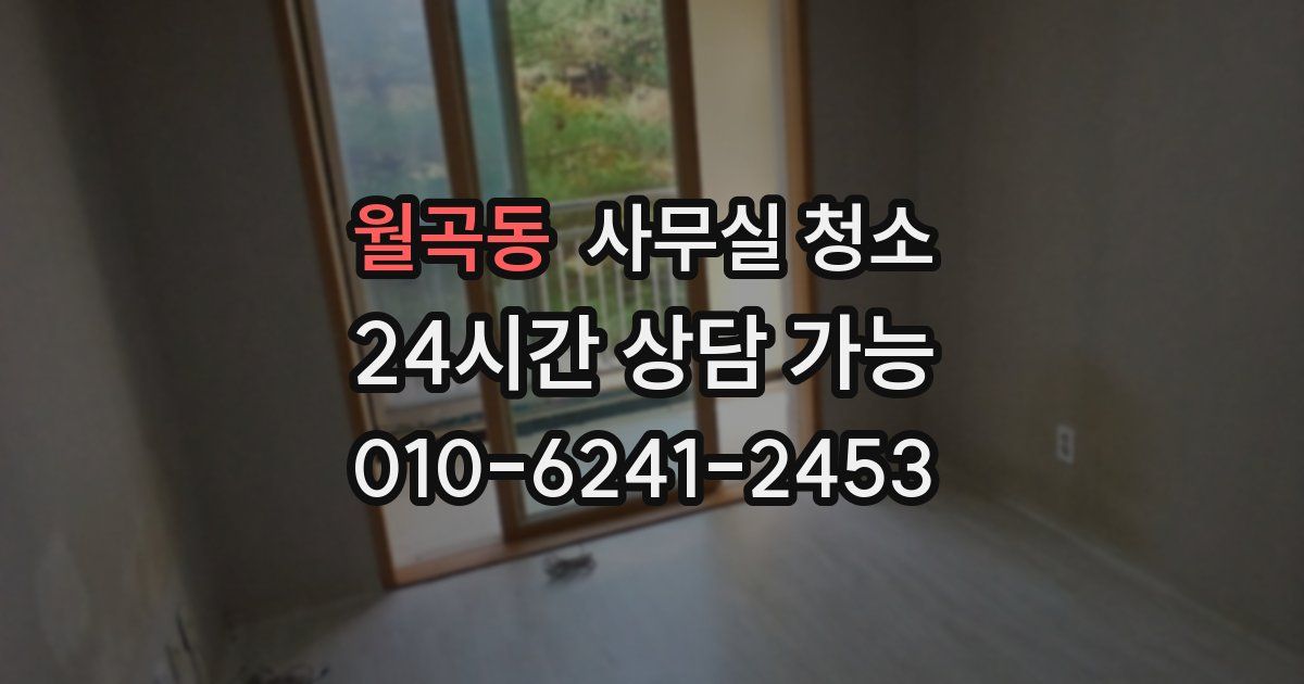 월곡동 사무실 청소