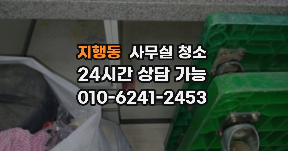 지행동 사무실 청소