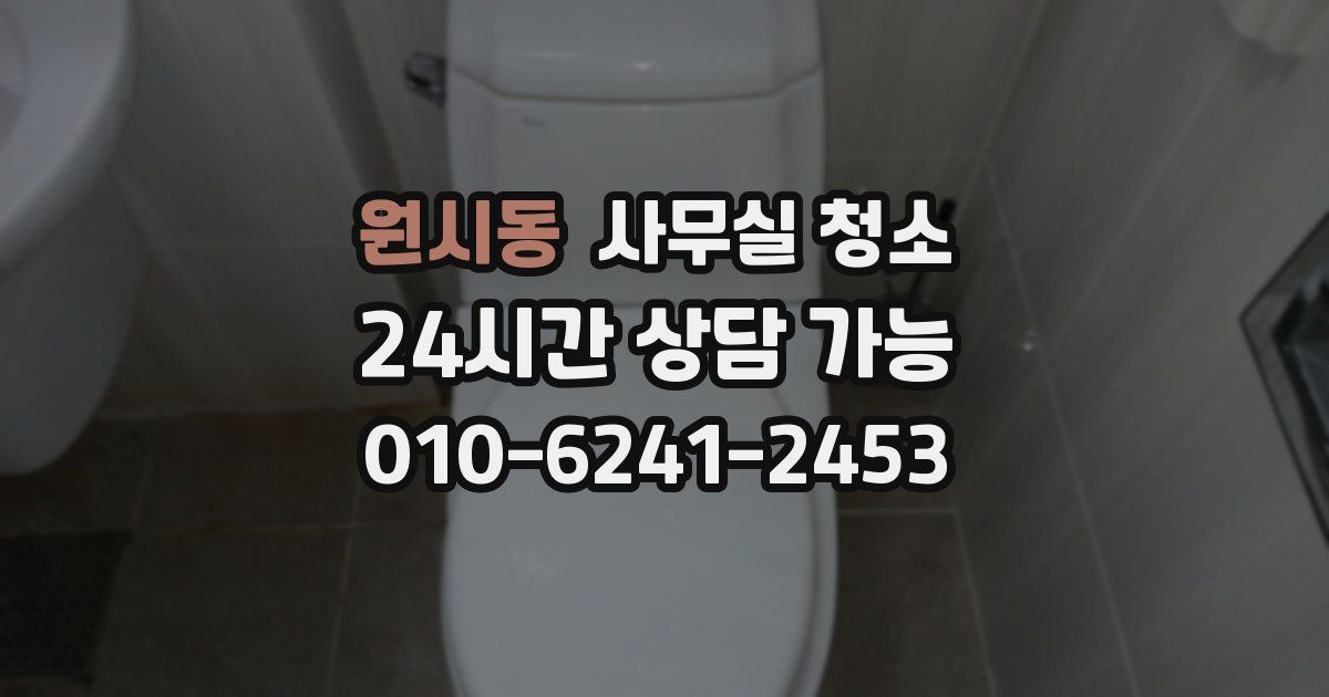 원시동 사무실 청소