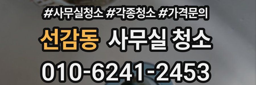 선감동 사무실 청소
