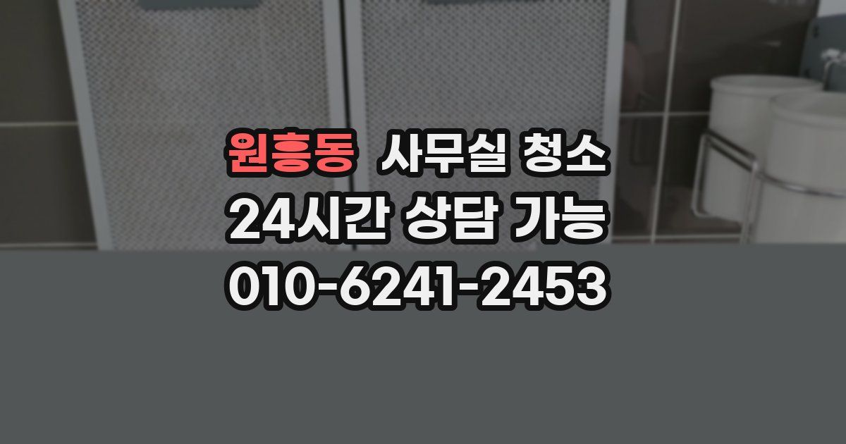 원흥동 사무실 청소