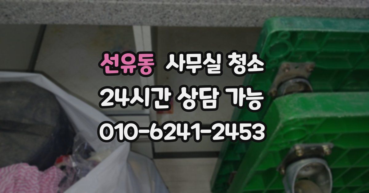 선유동 사무실 청소