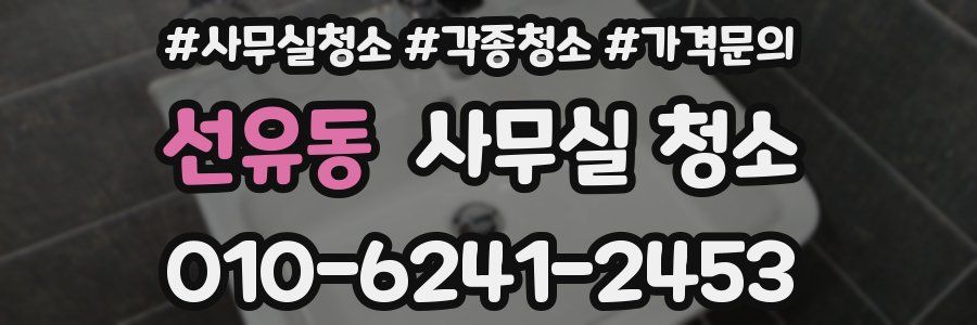 선유동 사무실 청소