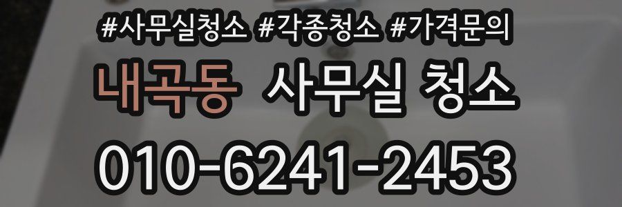 내곡동 사무실 청소
