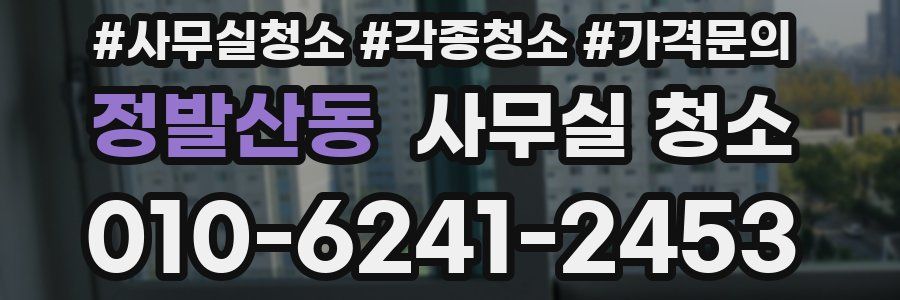 정발산동 사무실 청소