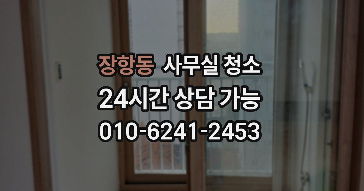 장항동 사무실 청소