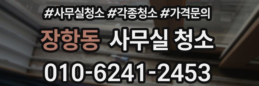 장항동 사무실 청소