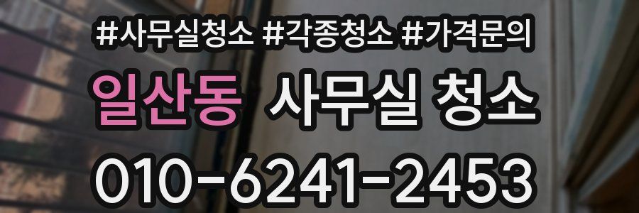 일산동 사무실 청소