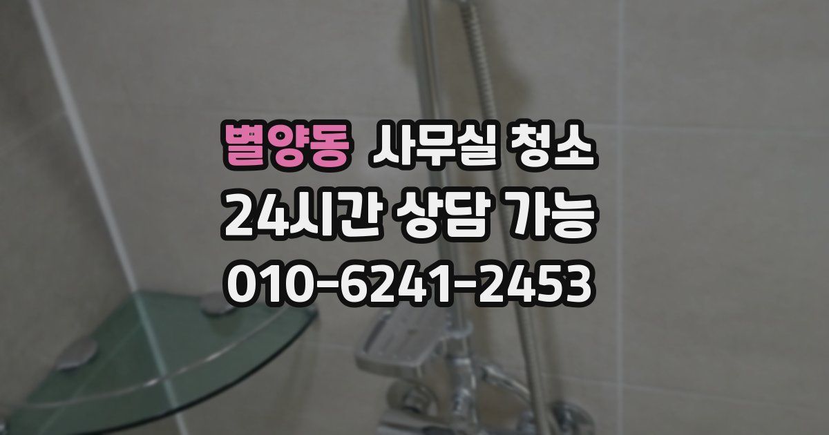 별양동 사무실 청소