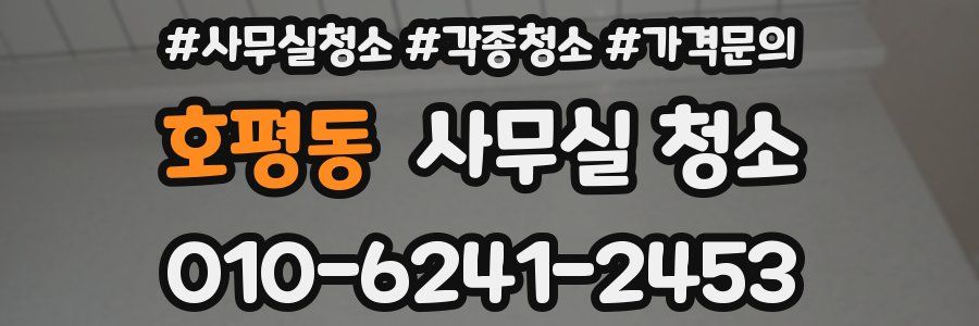 호평동 사무실 청소