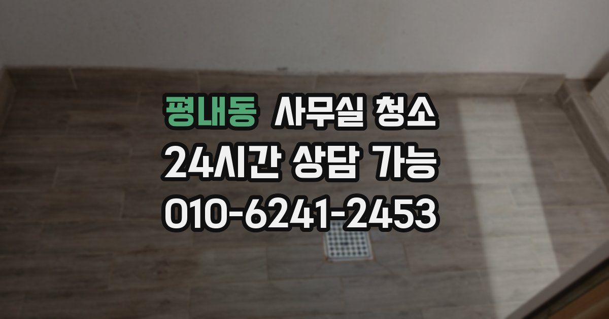 평내동 사무실 청소