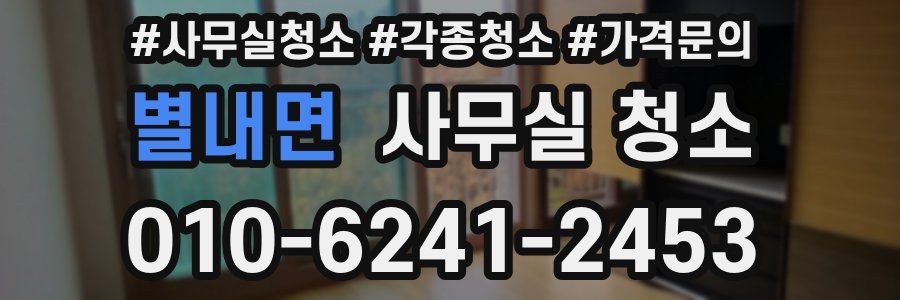 별내면 사무실 청소