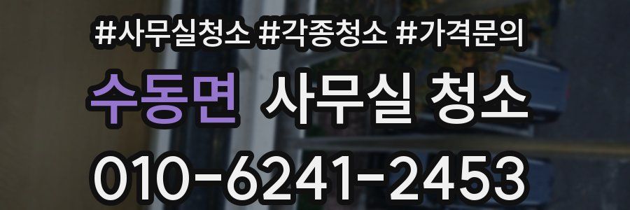 수동면 사무실 청소
