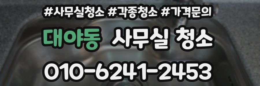 대야동 사무실 청소