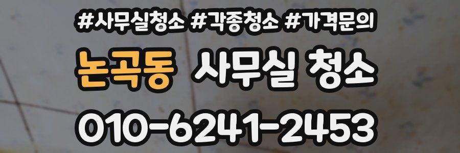 논곡동 사무실 청소