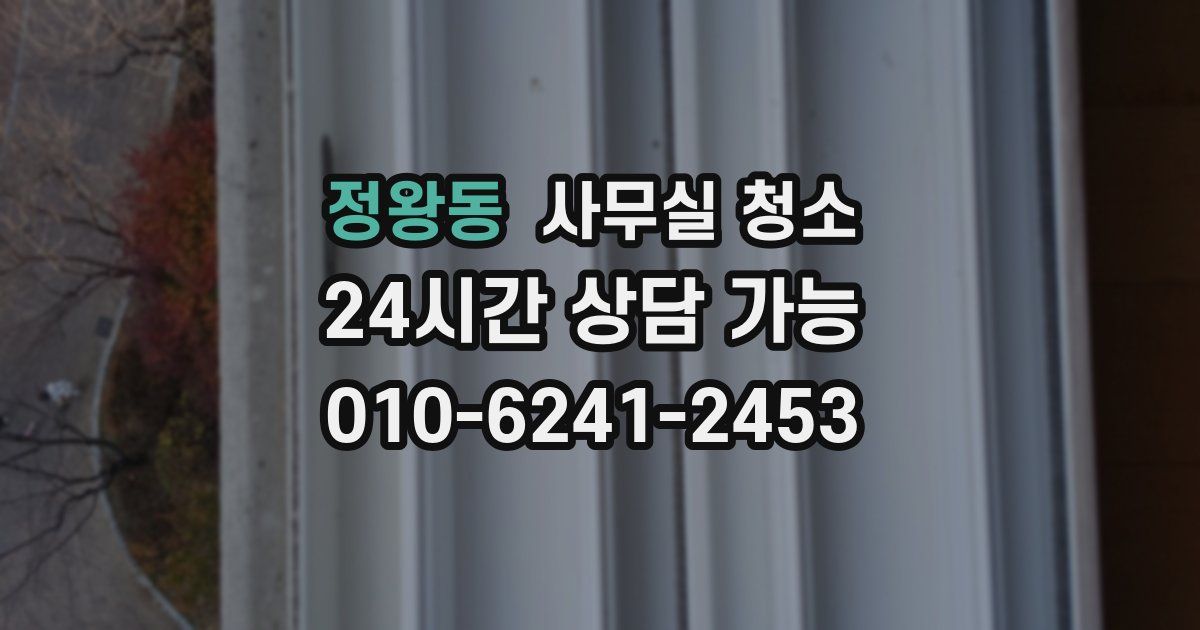 정왕동 사무실 청소