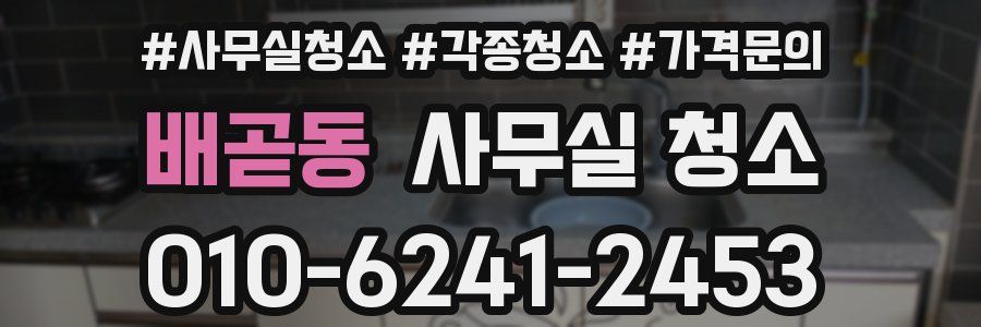 배곧동 사무실 청소