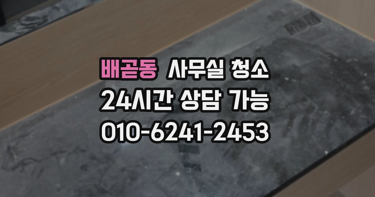 배곧동 사무실 청소