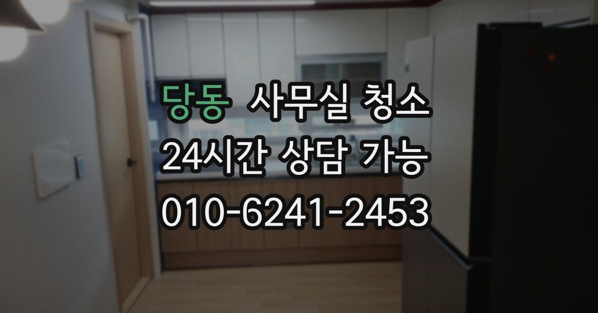 당동 사무실 청소