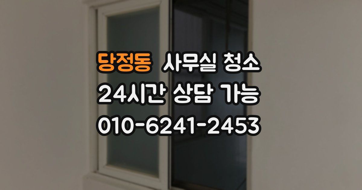 당정동 사무실 청소
