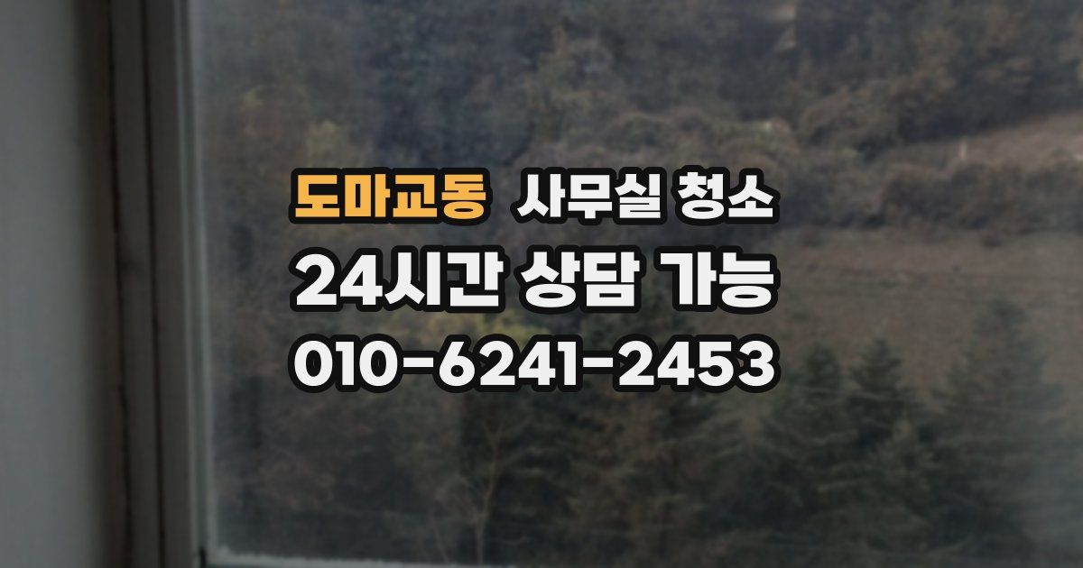 도마교동 사무실 청소