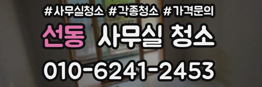 선동 사무실 청소