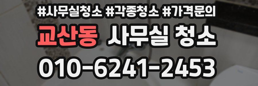 교산동 사무실 청소