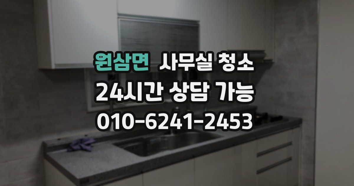 원삼면 사무실 청소