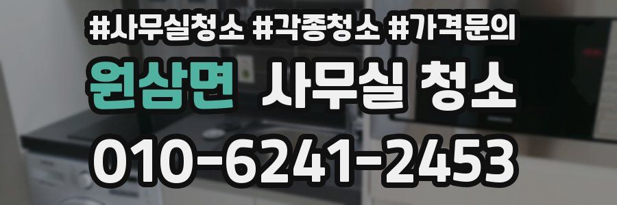 원삼면 사무실 청소