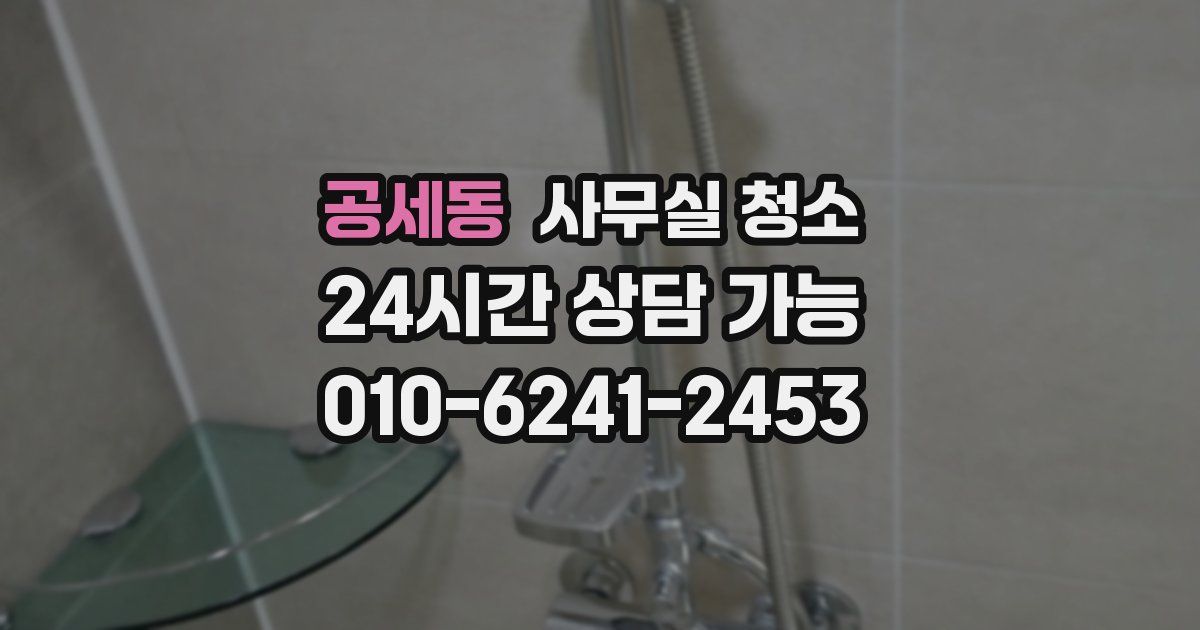 공세동 사무실 청소