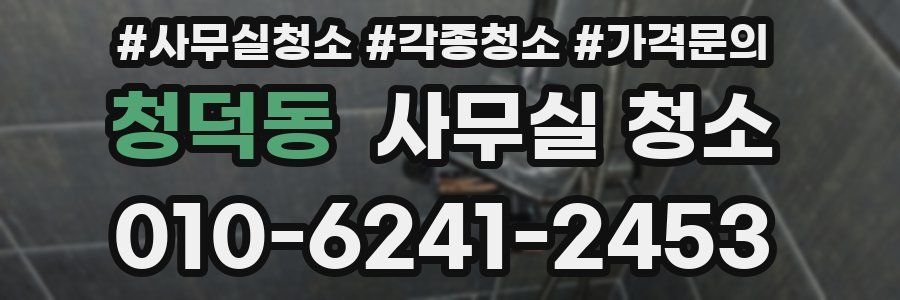 청덕동 사무실 청소