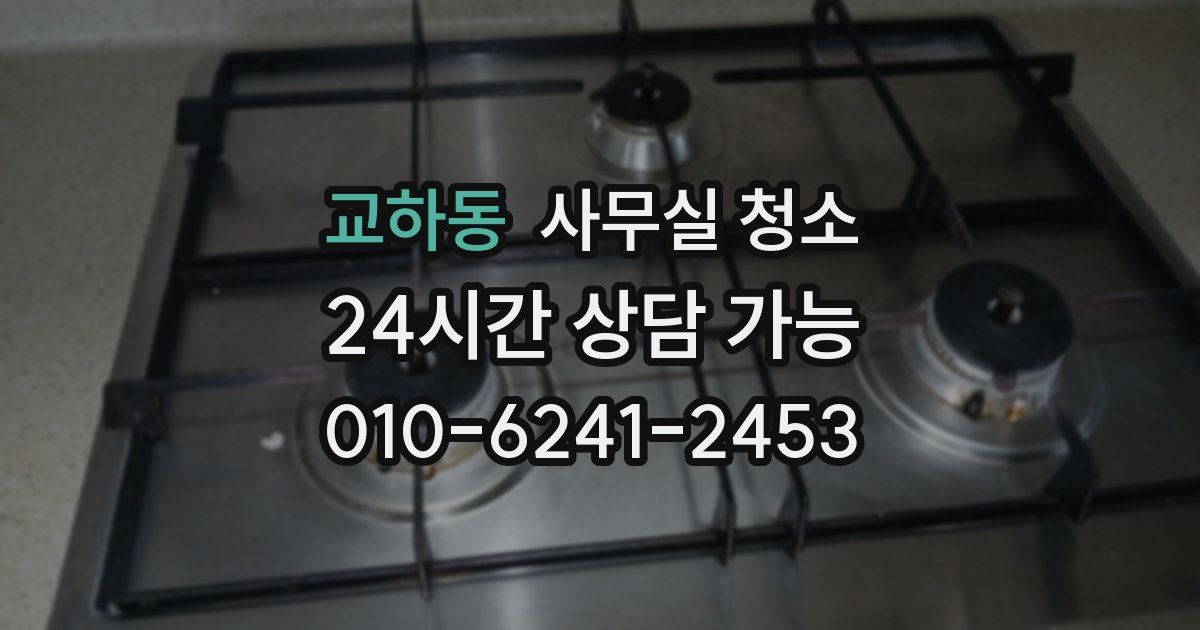 교하동 사무실 청소